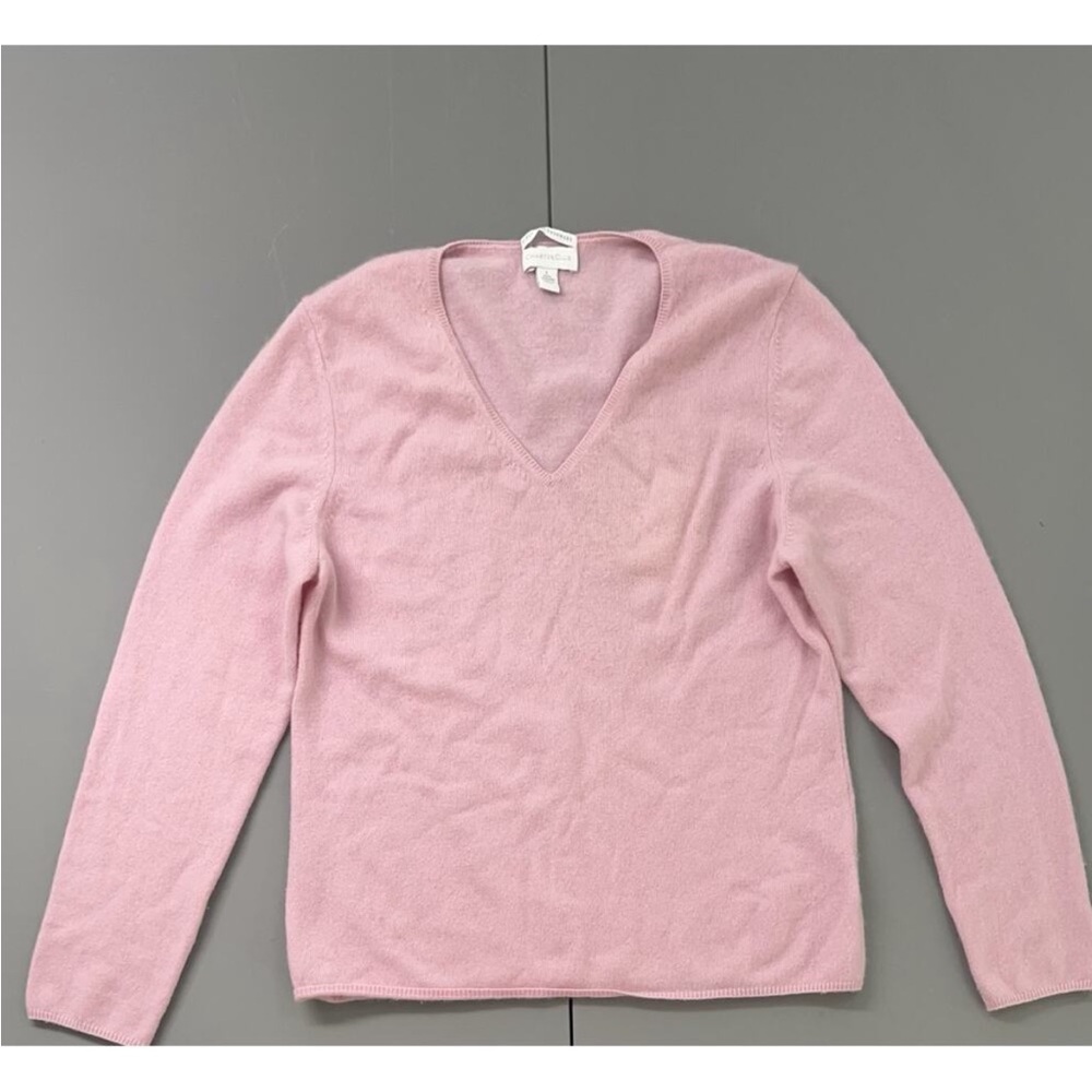 Cashmere Charter Club Luxury 100% Cashmere Sweater Womens L Pink -